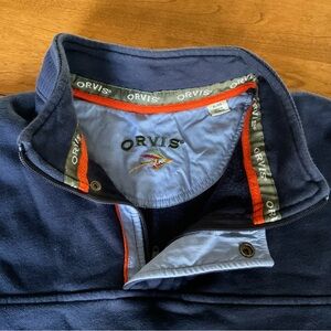 Orvis Pullover Sweatshirt, Navy, Excellent Condition, XL, Cotton